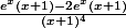 \frac{e^{x}(x+1)-2e^{x}(x+1)}{(x+1)^4}